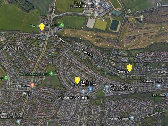 The fifteenth most affluent LSOA in the Leeds area is located in Alwoodley and covers LS17 7, LS17 8 and LS17 9 postcodes. This includes homes on Wigton Lane, Sovereign Court and High Ash Drive.