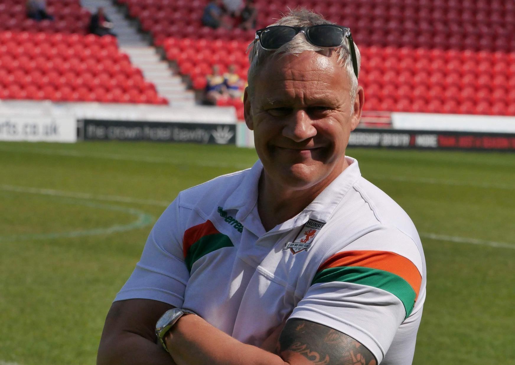 Head coach, Gary Thornton. PIC: Hunslet RLFC