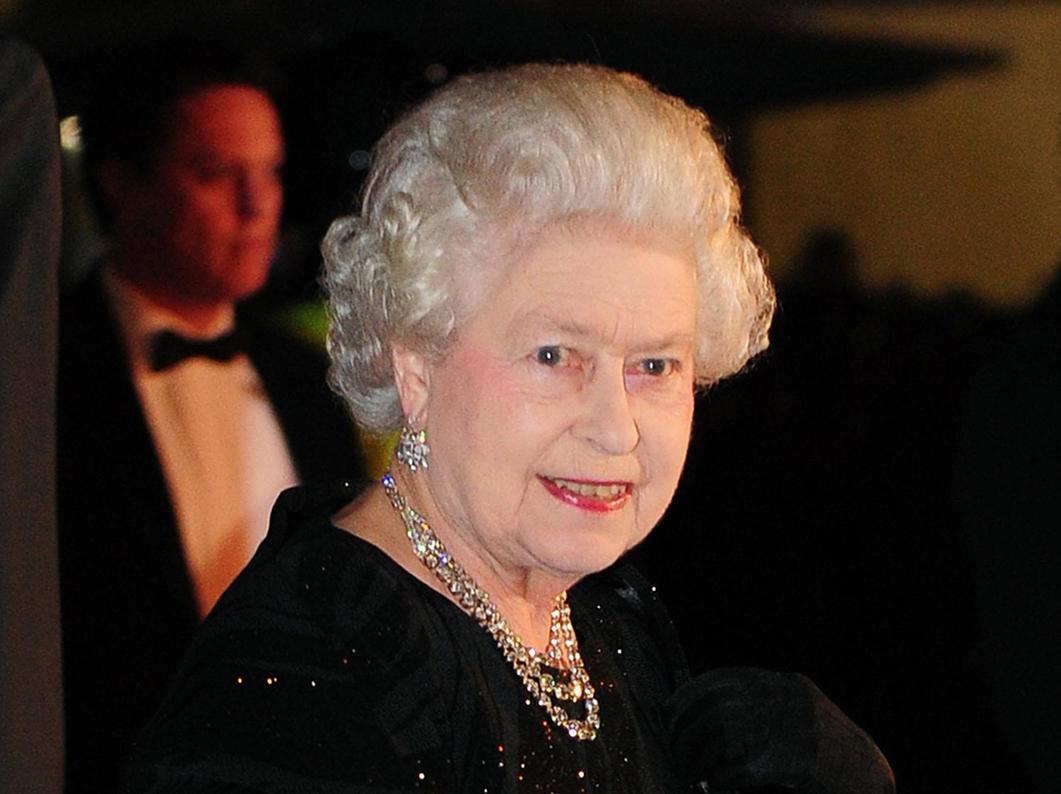 Her Majesty the Queen arrives at the Winter Gardens for the Royal Variety Show in 2009