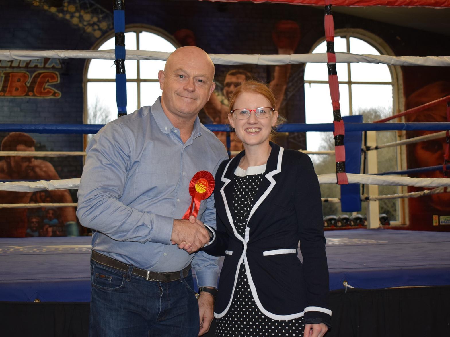 Ross Kemp has a final photo with Labour candidate for Halifax Holly Lynch