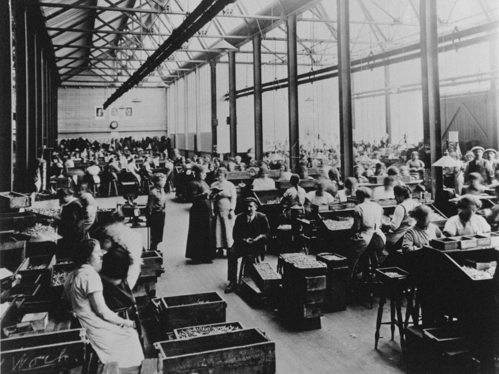Inside the Barnbow munitions factory.