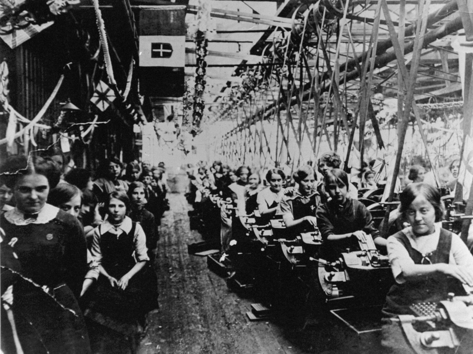 Inside the Barnbow Munitions Factory.