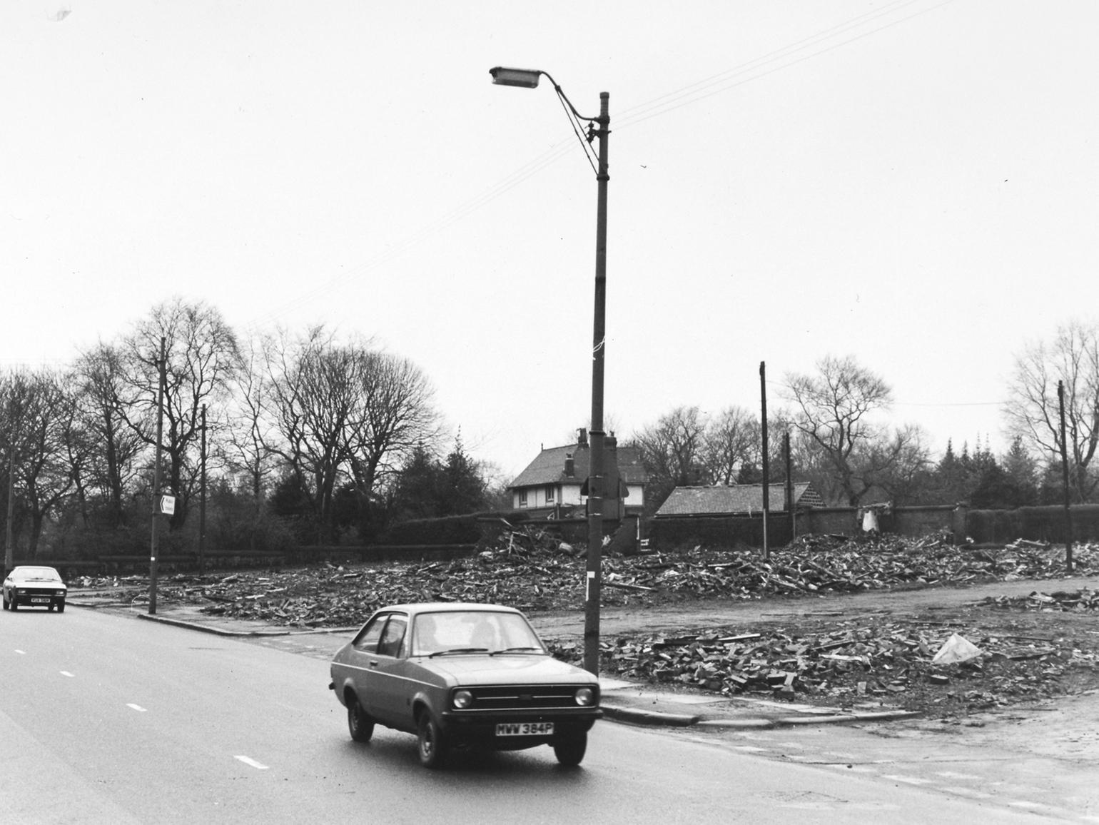 The site of The Hopes on Stanningley Road in west Leeds, exposed a new view of Gotts Park.