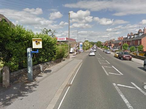 There is a speed camera before the petrol station on the left hand side of Chatsworth Road, heading towards Chesterfield.