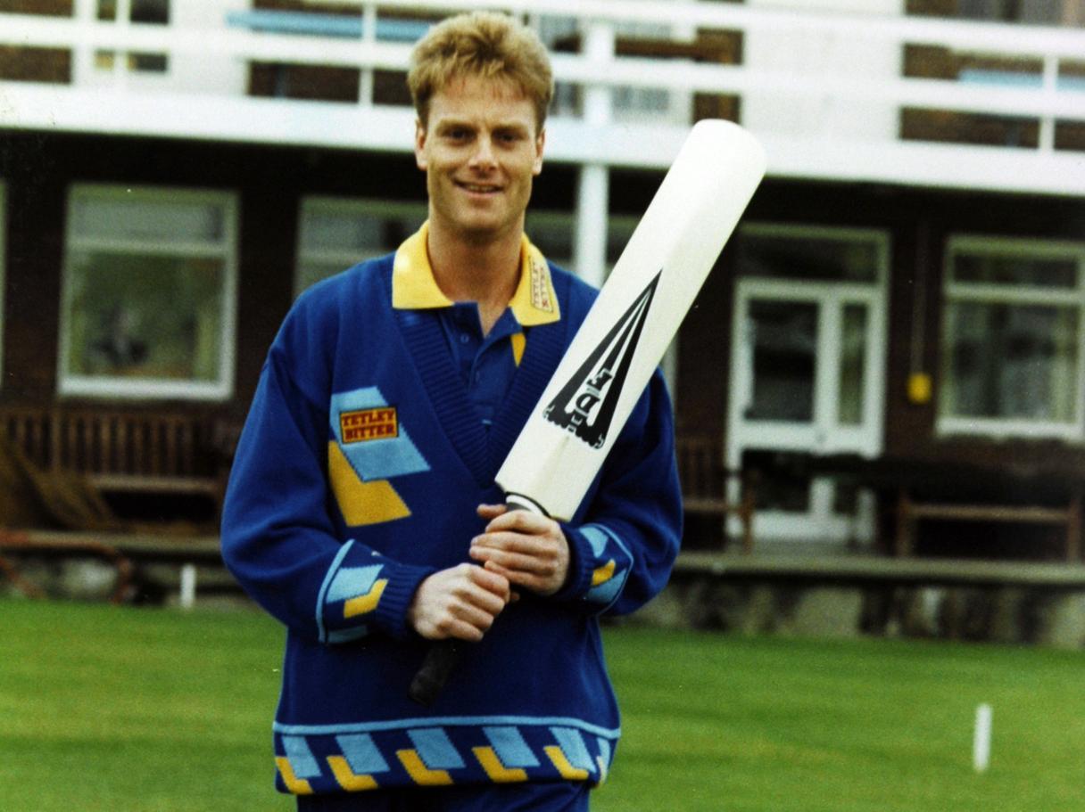 Showing his true colours today was Yorkshire's new spin bowler Richard Stemp, who was displaying the county's new Sunday League kit.