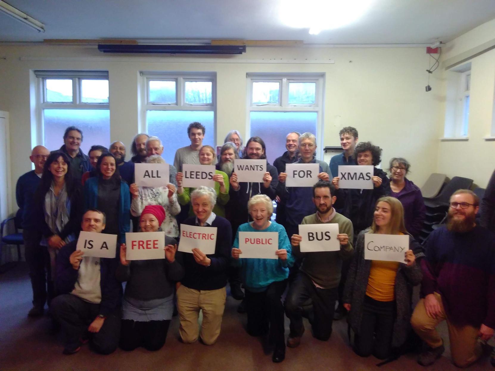 The event explored how a free, electric, publicly owned bus service could become a reality.