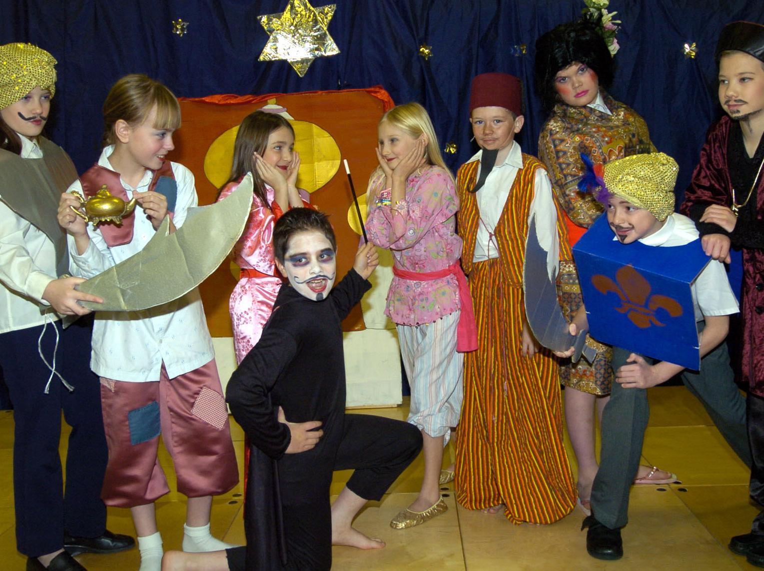 Ayton Juniors Nativity strike a pose during the play. Picture by Richard Ponter
