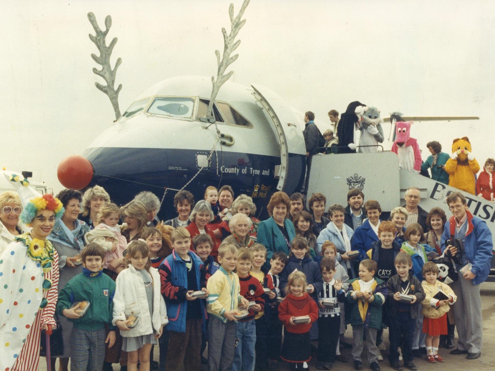 In 1989, the Gazette chartered a British Airways Santa flight to whisk families away to a winter wonderland where Santa broke off from his toy making to greet the excited youngsters on the aircraft