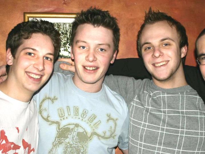 Chris, Jonny, Paul and Lee in Bar Mex in 2005.