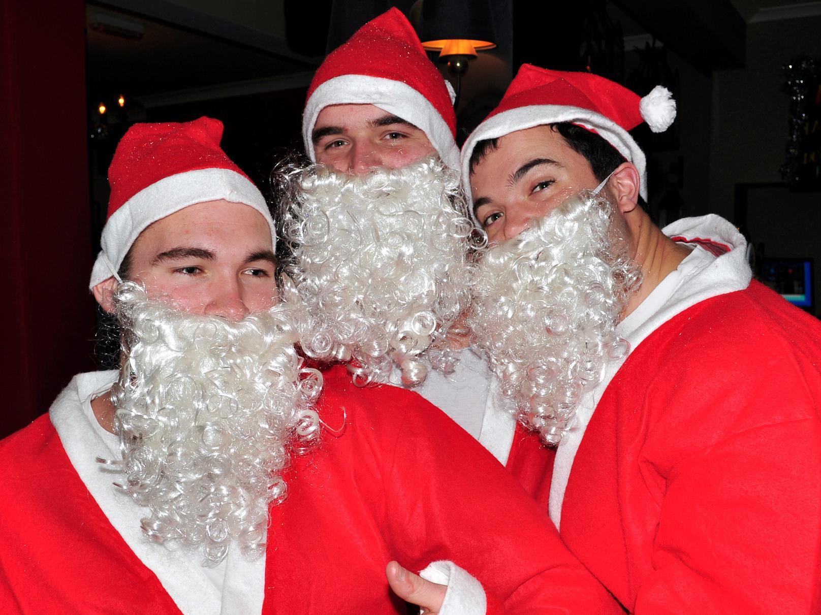 Paul, Craig and Shaun are the Santa Saints.
