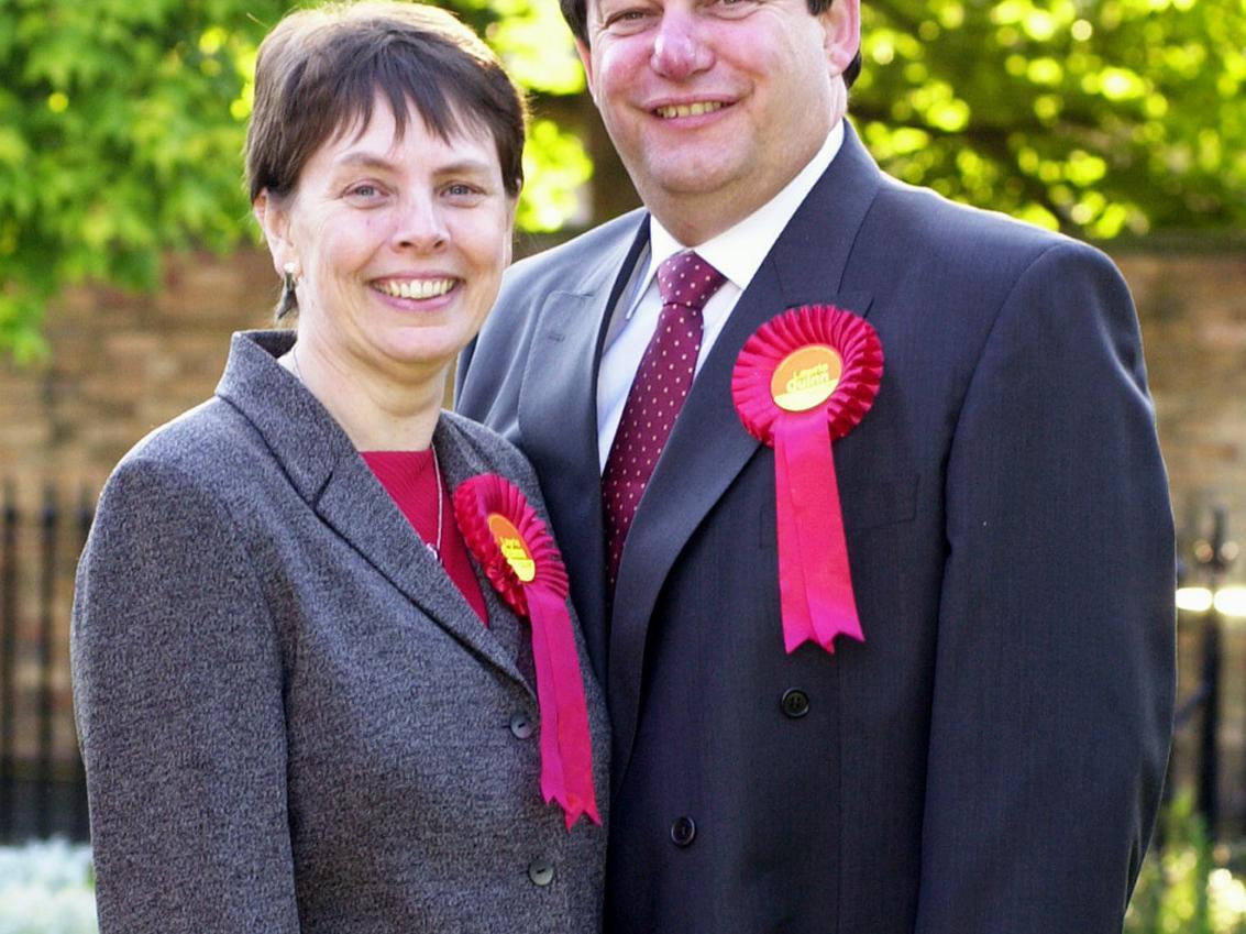 Labour's Lawrie Quinn, with his wife, pictured the morning after his election victory in June 2001... the first time a candidate outside of the Tory party became MP.