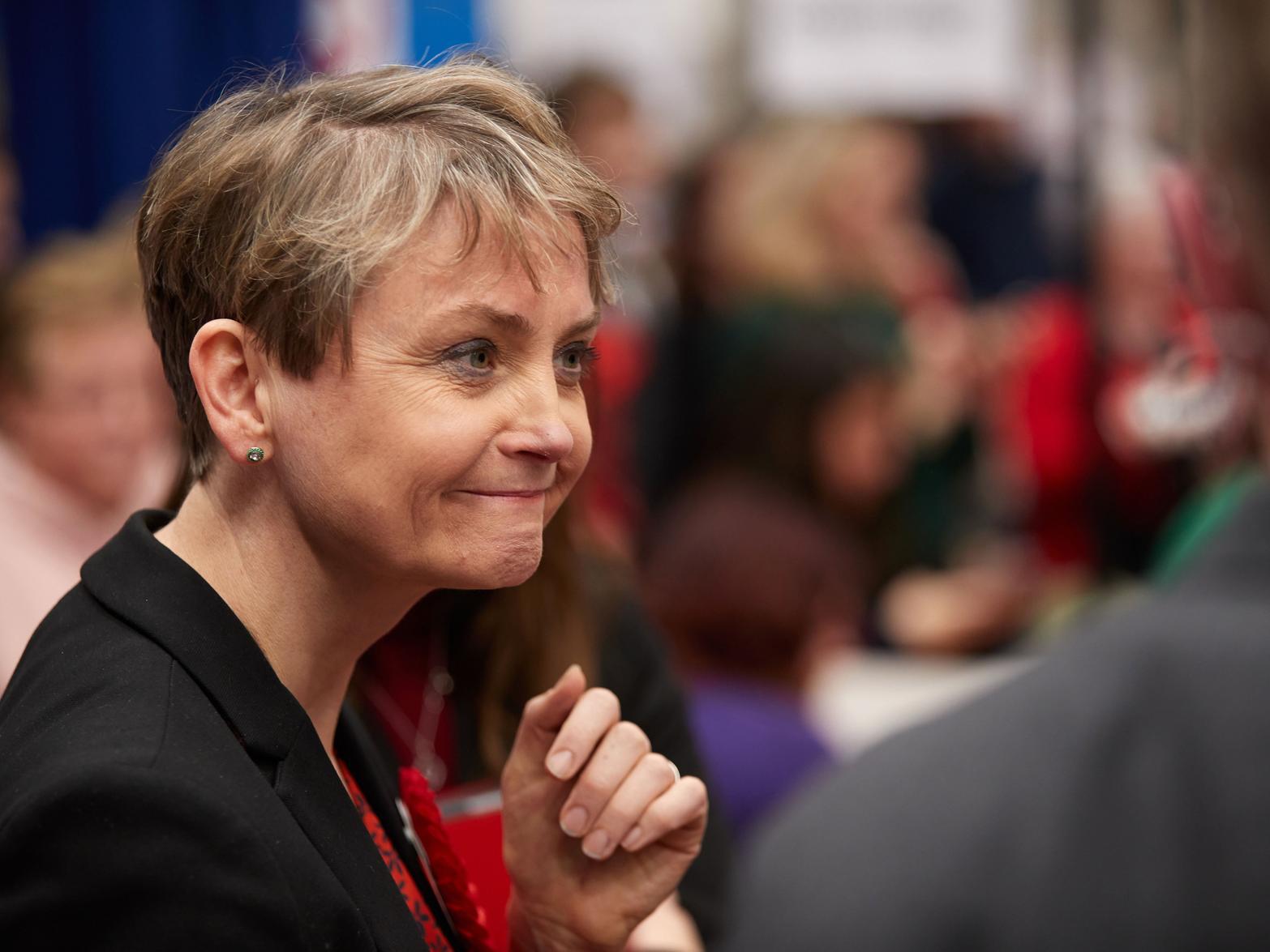 Yvette Cooper saw her majority substantially cut, but she clung on to win the Normanton, Pontefract and Castleford seat for a seventh time.