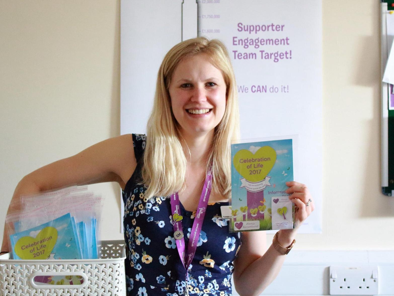 Tara Bean, head of fundraising at St Gemma's Hospice in Leeds