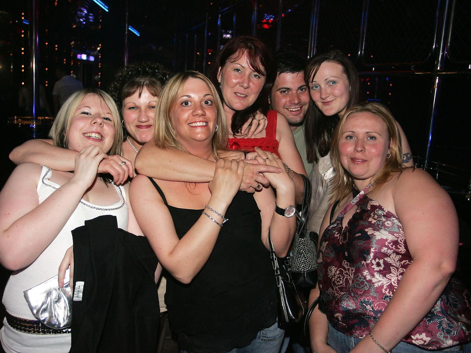 Sarah Fozzard, far right, celebrates her 27th birthday with friends at The Frontier.