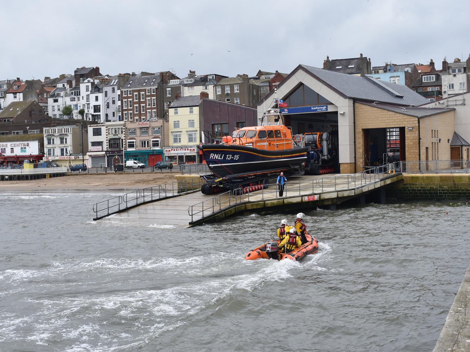 Scarborough RNLI lifeboat station is one of the oldest in the British Isles, founded in 1801. The current lifeboat house was opened in November 2016.