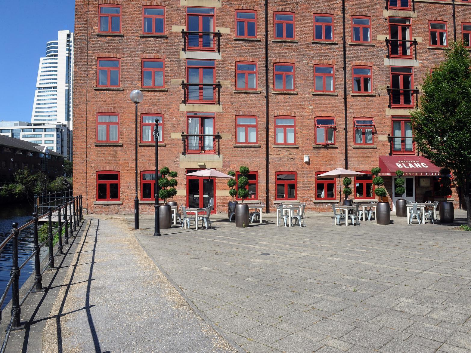 River bank in Leeds city centre, near to where a woman was victim of a serious sexual assault