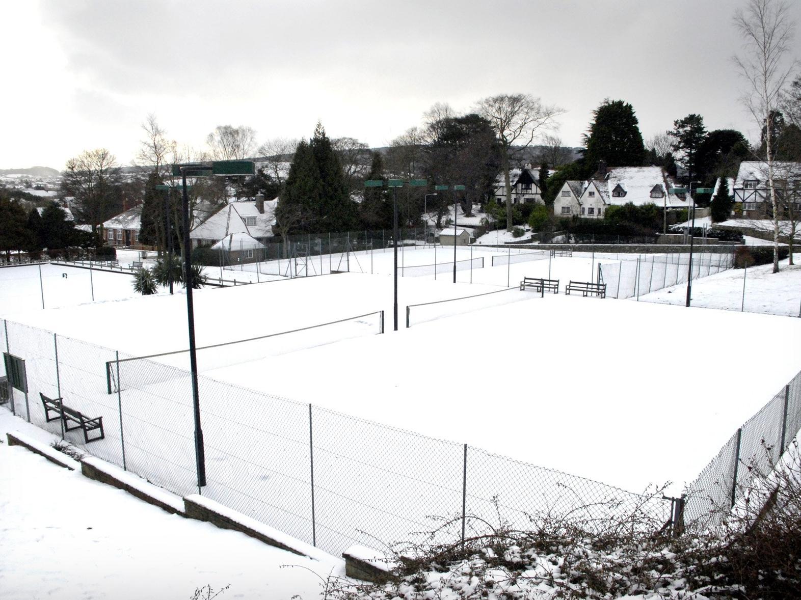 Little chance of tennis in Scalby in 2010.