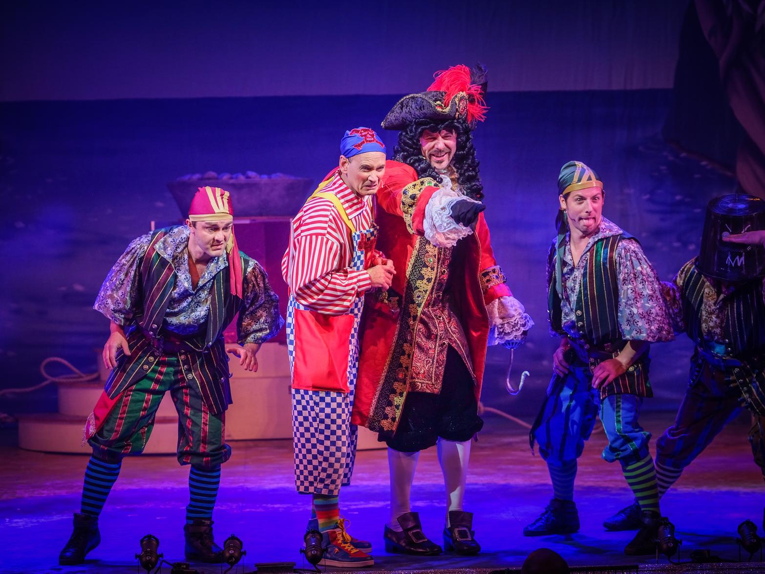 Tom Lister as Hook and Steve Royle as Smee are the perfect double act. Pictures: Martin Bostock