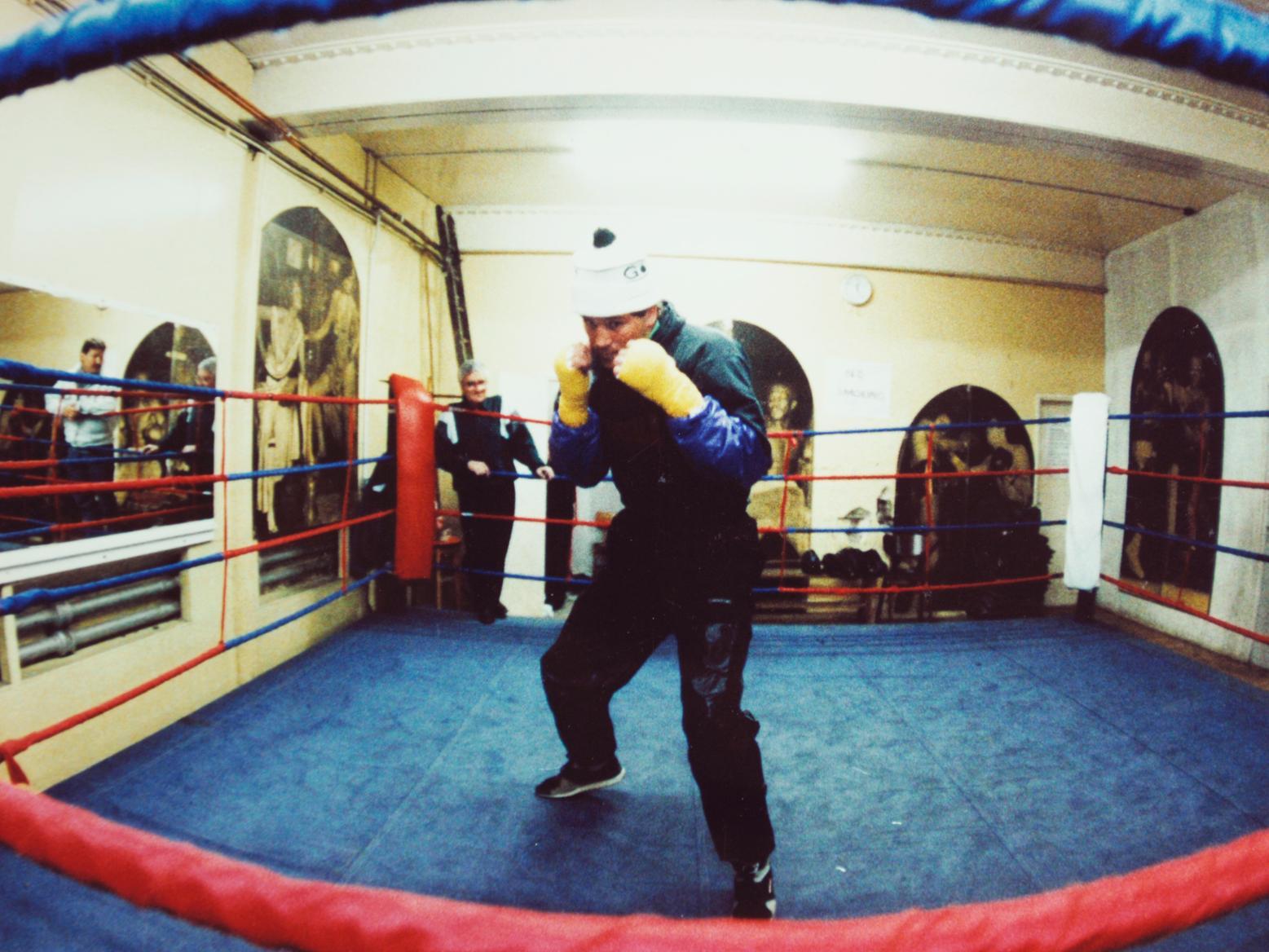 Leeds boxer Henry Wharton was hard at work in the gym ahead of his latest bout.