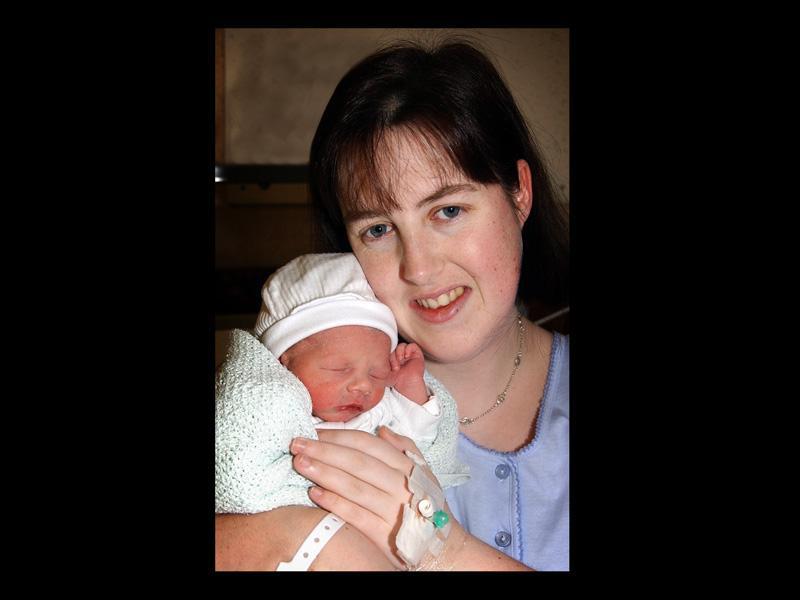 Thomas James -  born 2.49am weighing 2.4kg. Pictured with mum, Alison McCullough of Bent Lane, Leyland