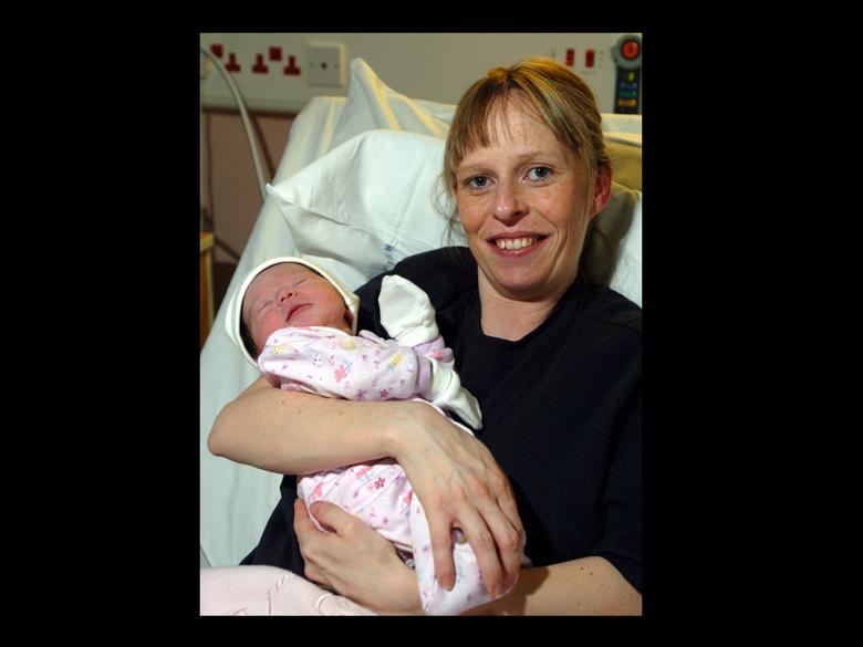 Rebecca Biltcliffe from Fulwood with with her unnamedChristmasbabygirl