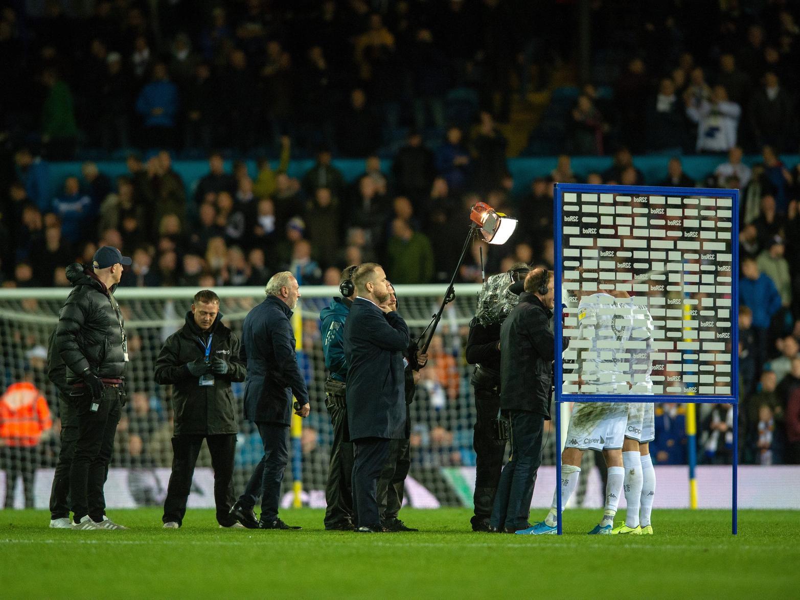 How many times have Leeds United played in front of the Sky Sports cameras in the Championship this season?