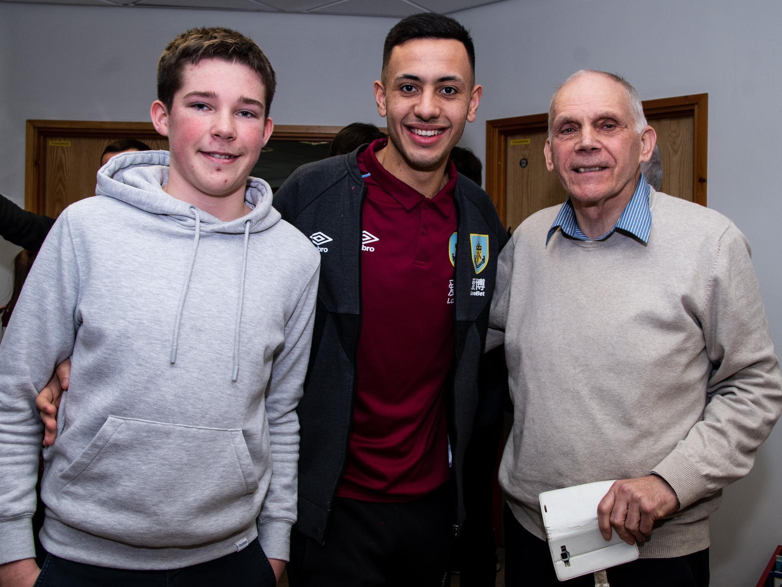 Burnley FC players and staff during their hospital visit. Photo: Kelvin Stuttard
