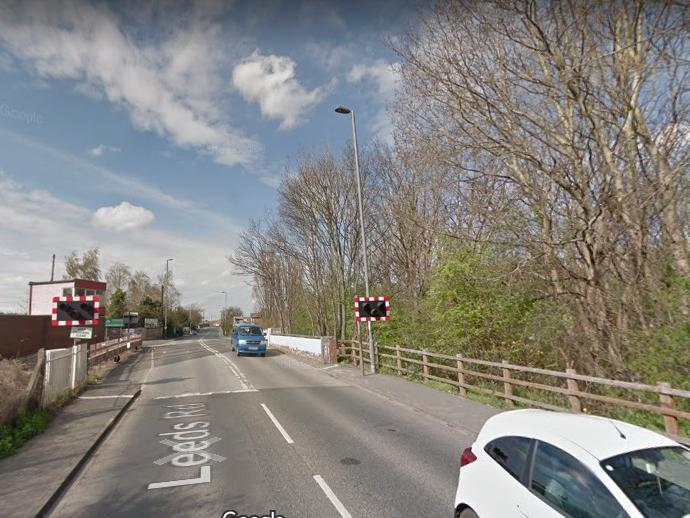 The level crossing on Leeds Road, Cutsyke, Castleford.
Image: Google