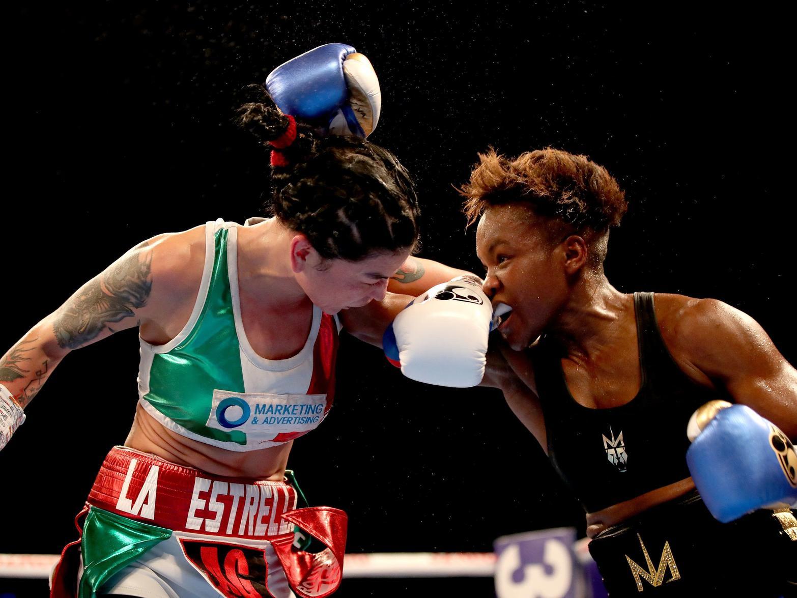 Nicola Adams in action