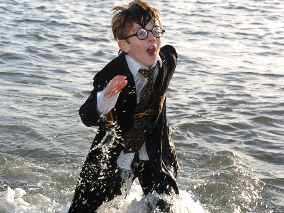 Samuel Morfitt, 9, dressed as Harry Potter.