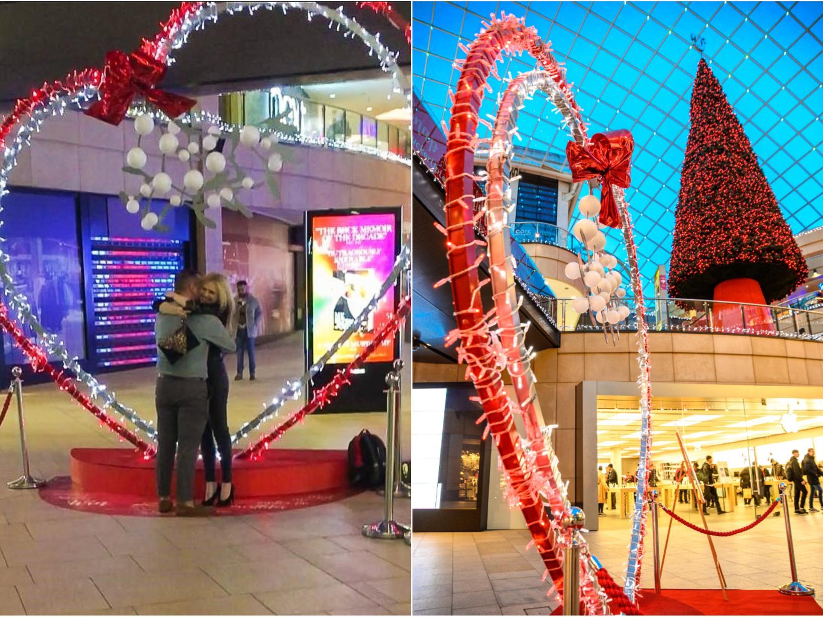 Peter Knowles proposed to girlfriend Jessica Jarrett as a busker played their favourite song in front of a giant heart