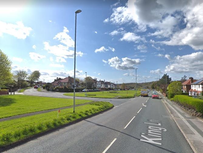 King Lane, Leeds - between 200m North Alwoodly Lane to 50m North Ring Road