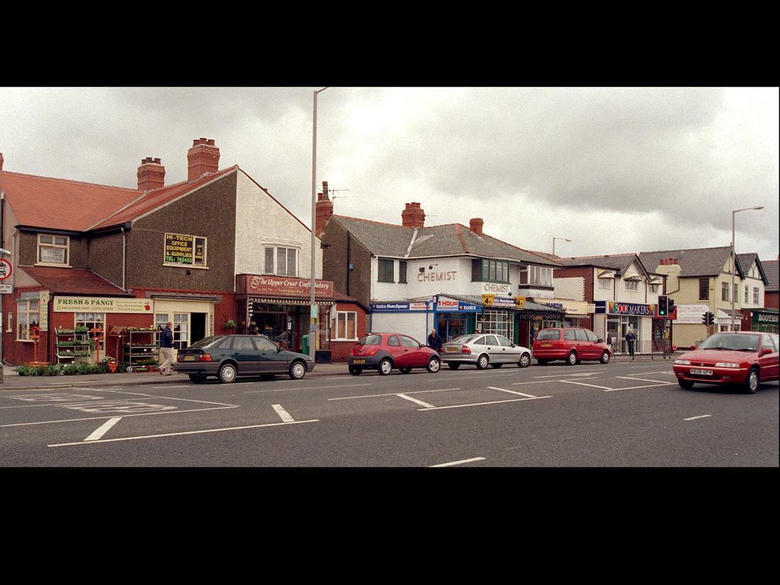 Part of the shopping area of Liverpool Road, Penwortham