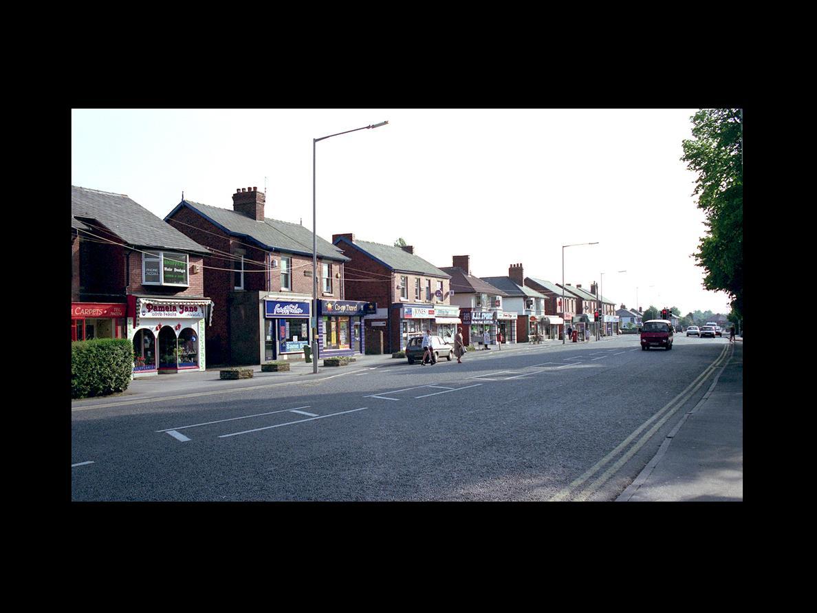 Part of the shopping area of Liverpool Road, Penwortham