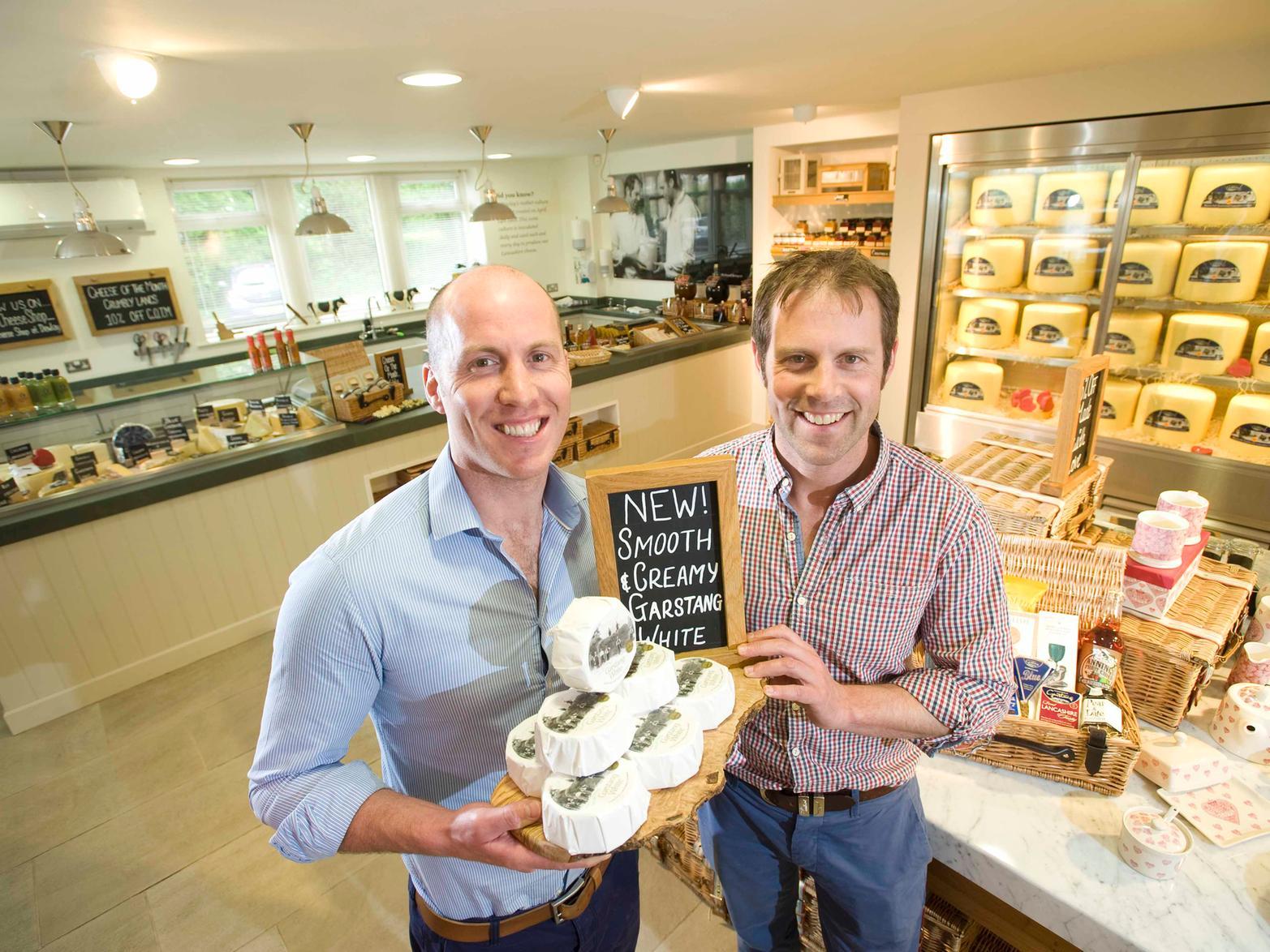 The firm is run by third generation brothers Nick and Richard Kenyon.
The shop even has a viewing gallery overlooking the dairy so customers can see the cheese being made.