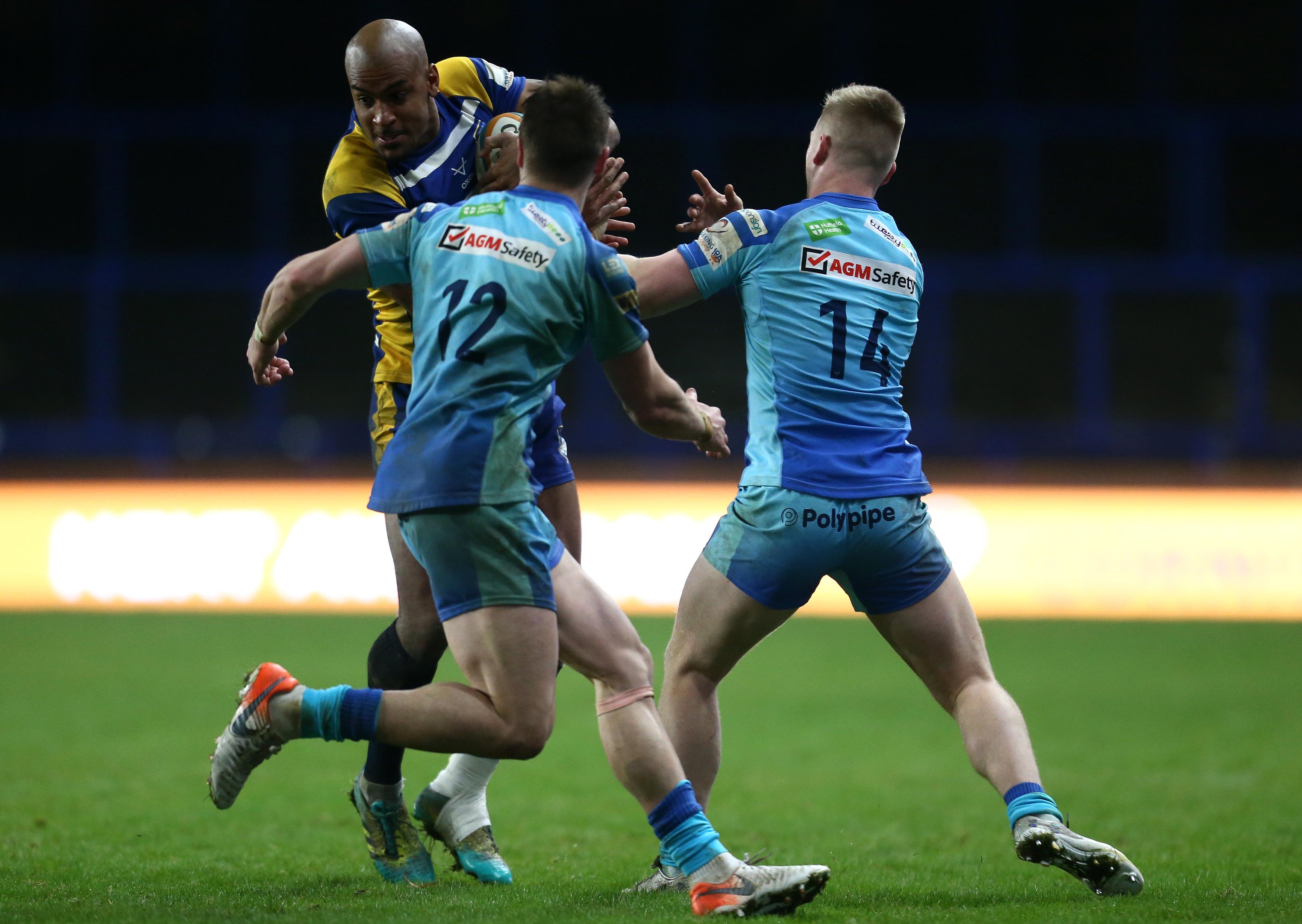 Tom Varndell on the attack against Doncaster.