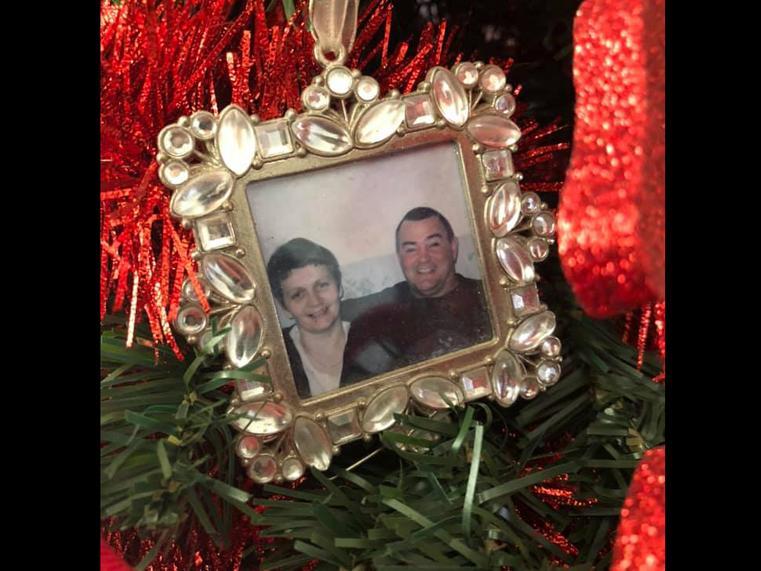 My mum n dad, they was together for 42 years my dad passed away last year, Ive had this on my tree tho for the past 3 years as I just love seeing how happy they was, before my dad got poorly