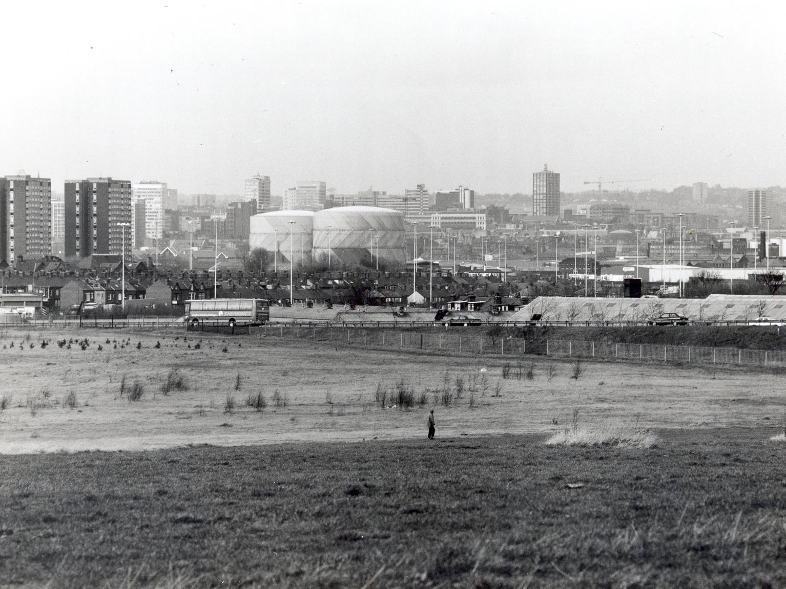 A view from Beeston looking towards the city centre.