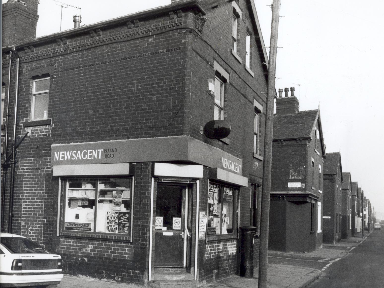 The newsagents on Elland Road.