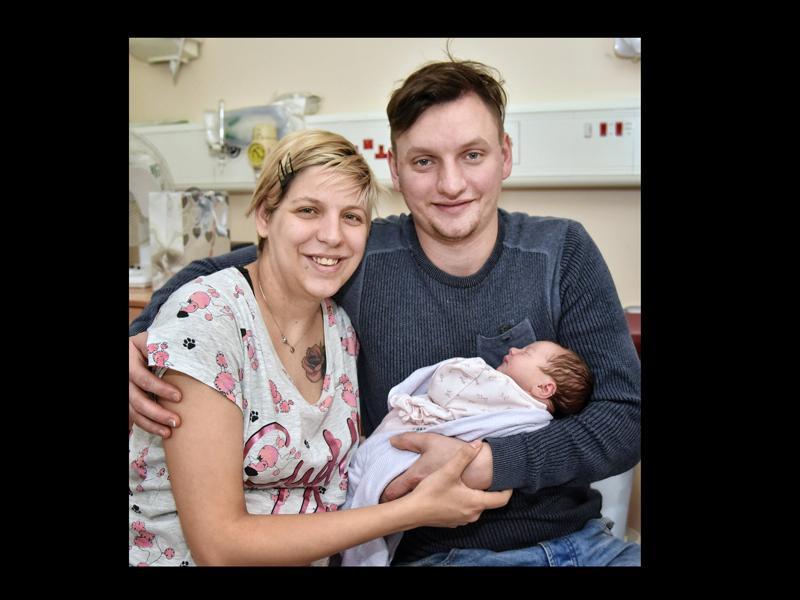 Parents Weronika Gula and Pawel Chrzaszcz welcomed baby Maria 3390grms from Preston