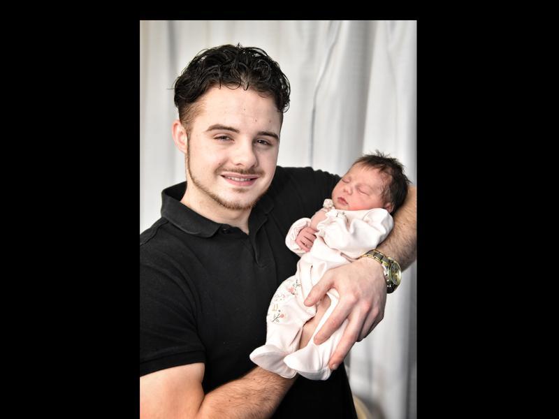 Parents Billie-Jo Houton and Michael Beresford welcomed baby Bonnie-Marie, 7lb 3 from Marton