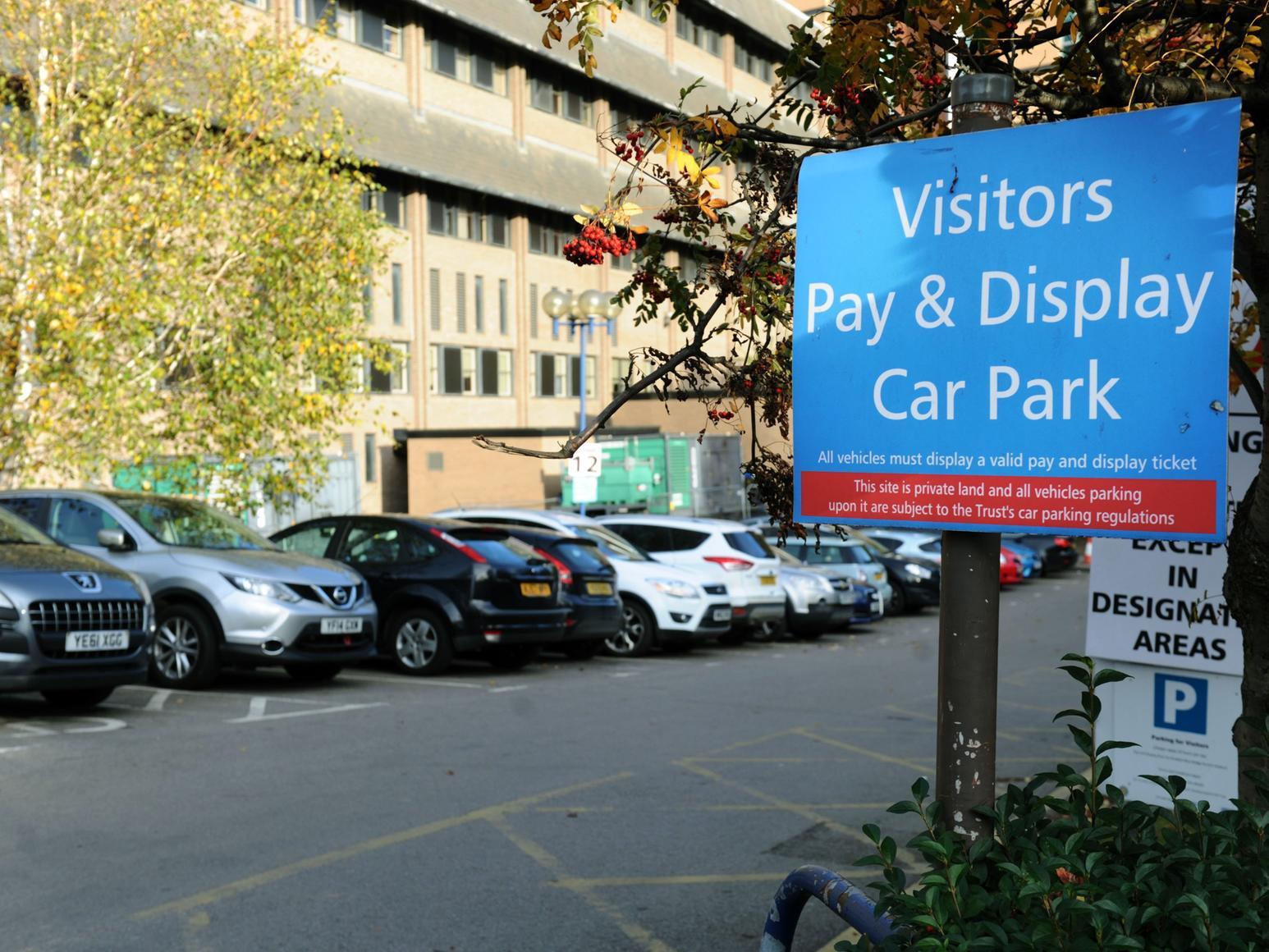 The car park at Leeds General Infirmary.