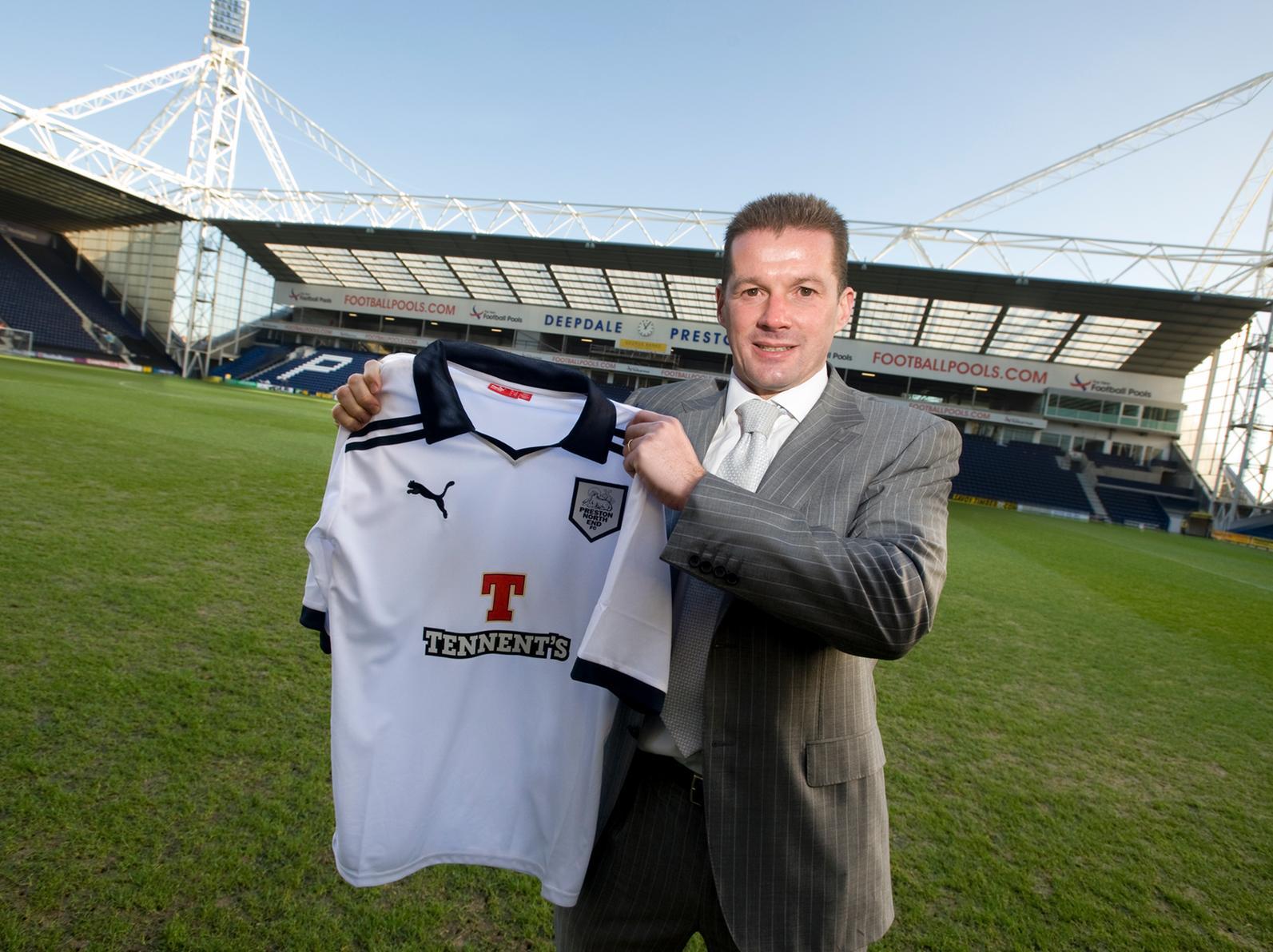 Graham Westley at his unveiling as Preston North End manager in January 2012
