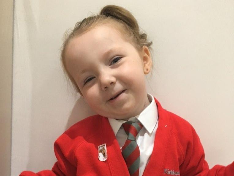 The start of the school year was extra special for the family of Jorgie Rae Griffiths who was diagnosed with neuroblastoma in 2016. After travelling to the US for pioneering treatment, she started at Kirkham and Wesham Primary School.