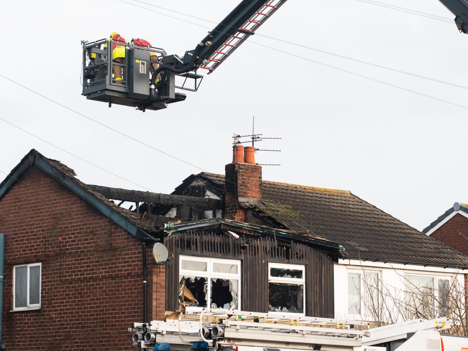 More than a dozen dogs were rescued from a house fire in Hambleton last month. It took six fire crews to tackle the blaze, which badly damaged the property. Three people were taken to hospital.