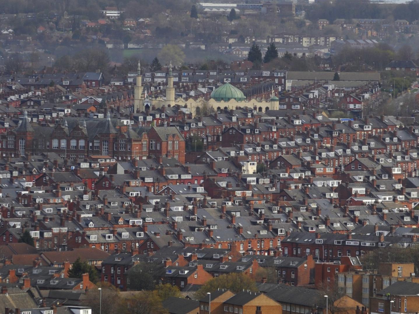 A view over Harehills in the spring sunshine.