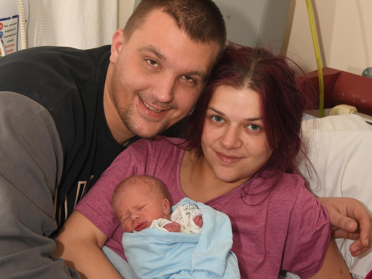 Tyrhys Swinbank was born at Royal Preston Hospital on November 17 at 7.43pm, weighing 4lb 11.5oz, to Stacey Khan and Richard Swinbank, from Deepdale