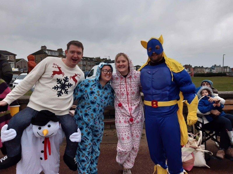 Boxing Day Dip in Morecambe in aid of St John's Hospice.