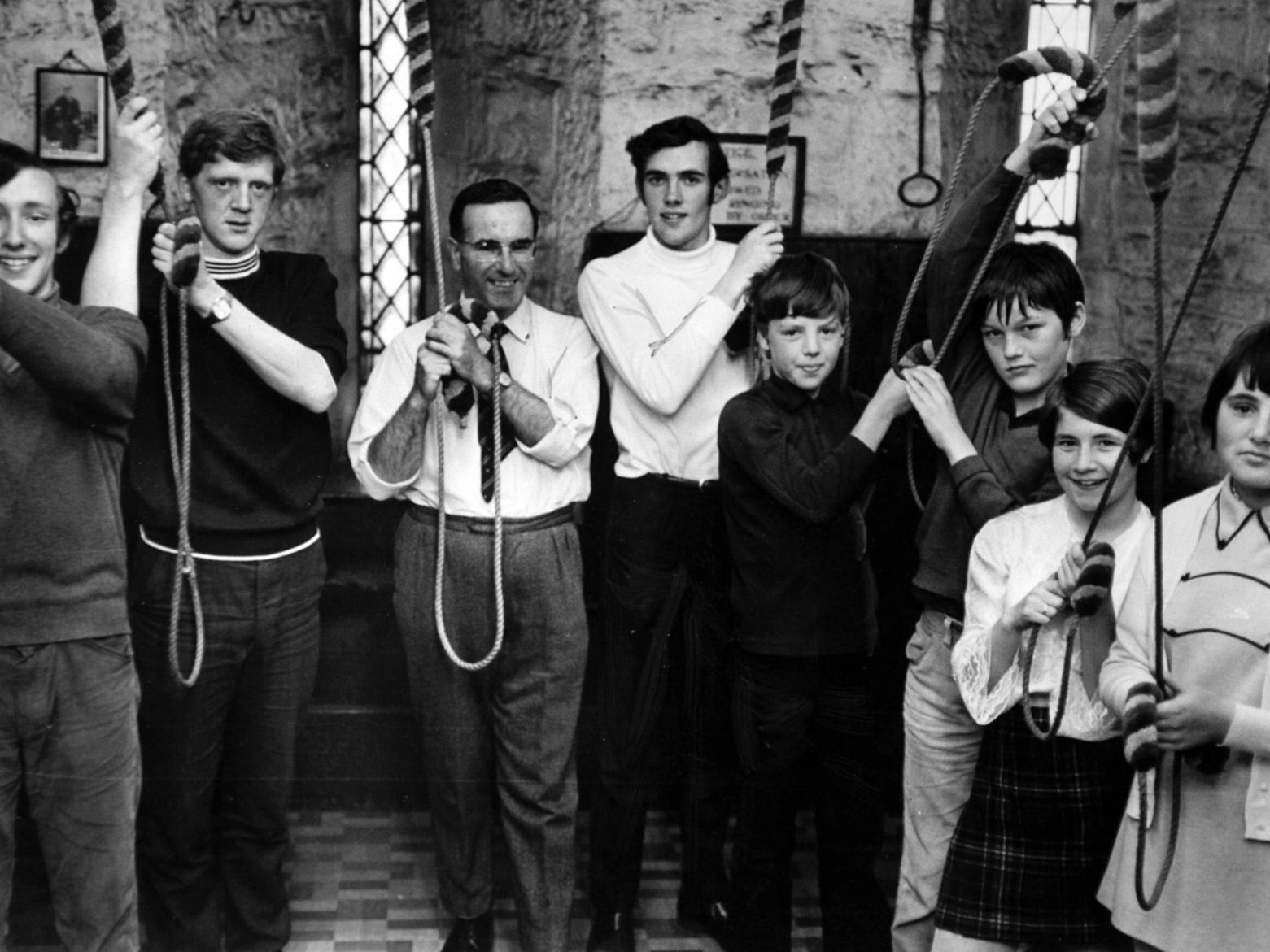 Meet the new bell-ringing team at Armley Christ Church. Pictured, left to right. is Nigel Thornton, Philip Barehead, Edward Lofthouse, Richard Thornton, Michael Tiffany, Stuart Armitage, Denise Rodgers and Sharon Preston.