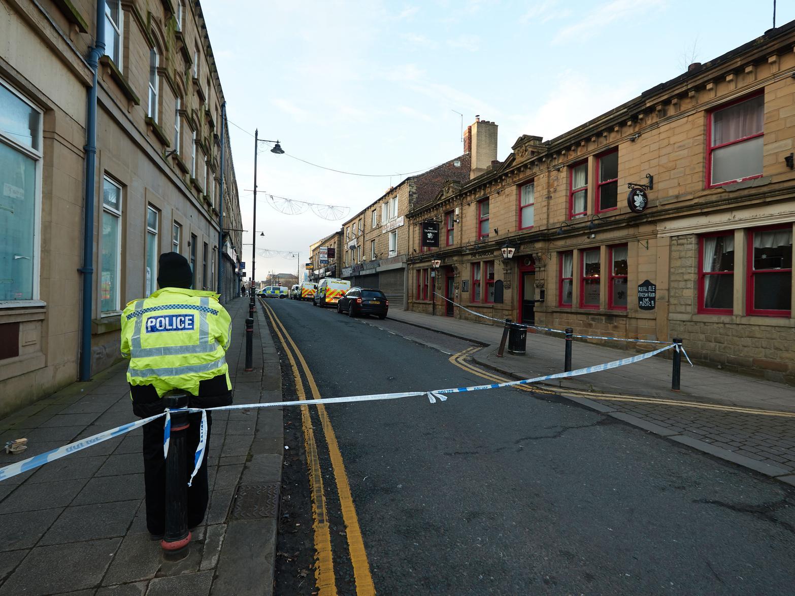 "The body, which is believed to be that of a man, was found inside the former bank premises in Commercial Street on Sunday, after officers forced entry to the building."